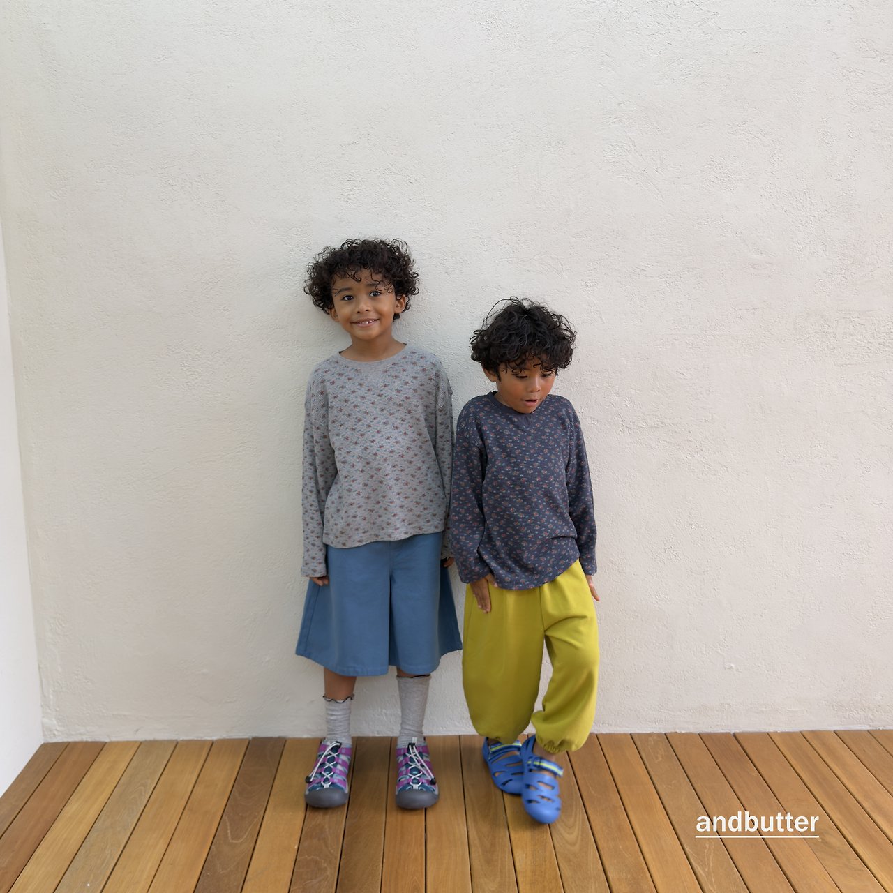 《予約》Mini Heart Jogger Pants / ANDBUTTER