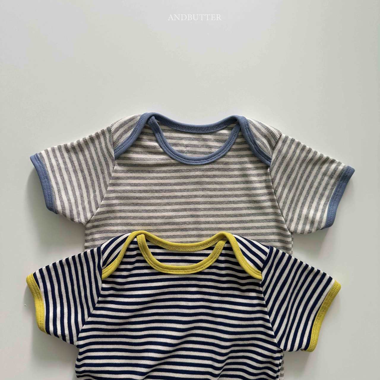 《予約》Boat Neck Mix Tee / andbutter