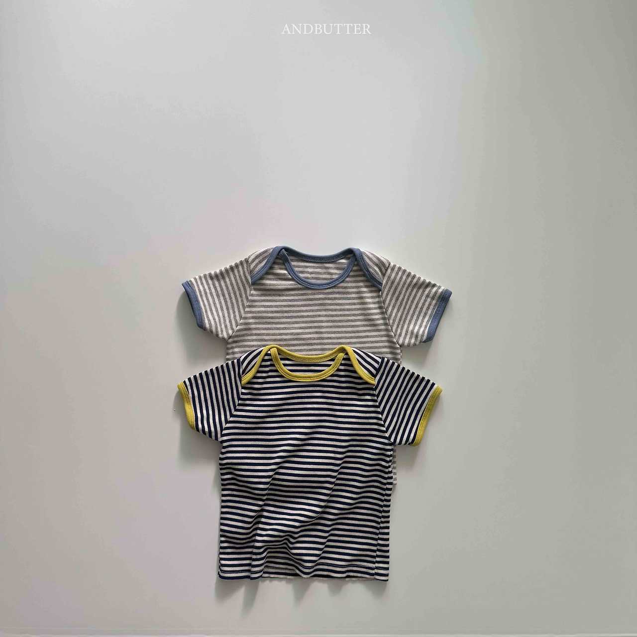 《予約》Boat Neck Mix Tee / andbutter