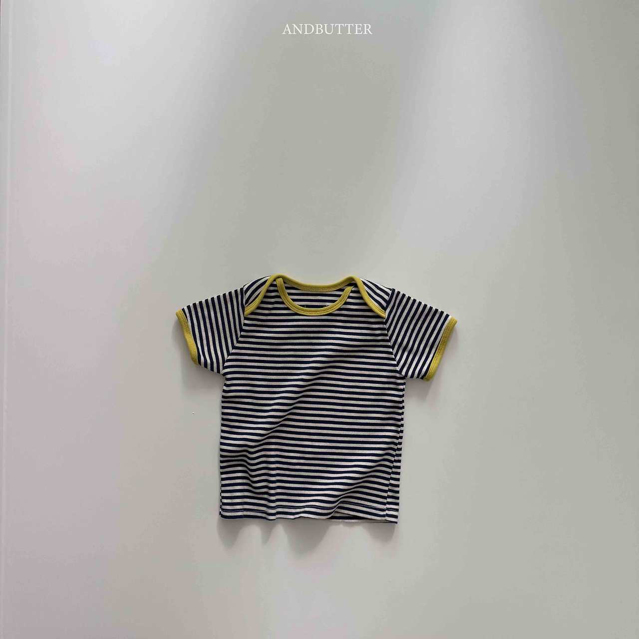 《予約》Boat Neck Mix Tee / andbutter