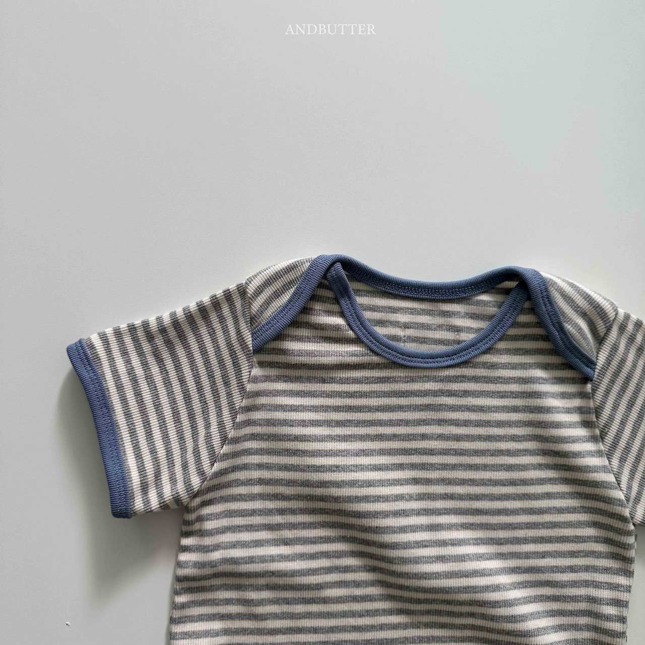 《予約》Boat Neck Mix Tee / andbutter