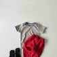 《予約》Boat Neck Mix Tee / andbutter
