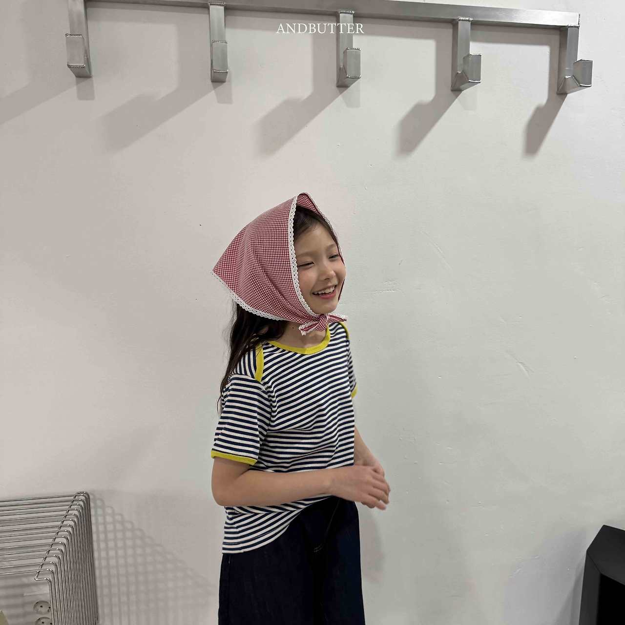 《予約》Boat Neck Mix Tee / andbutter