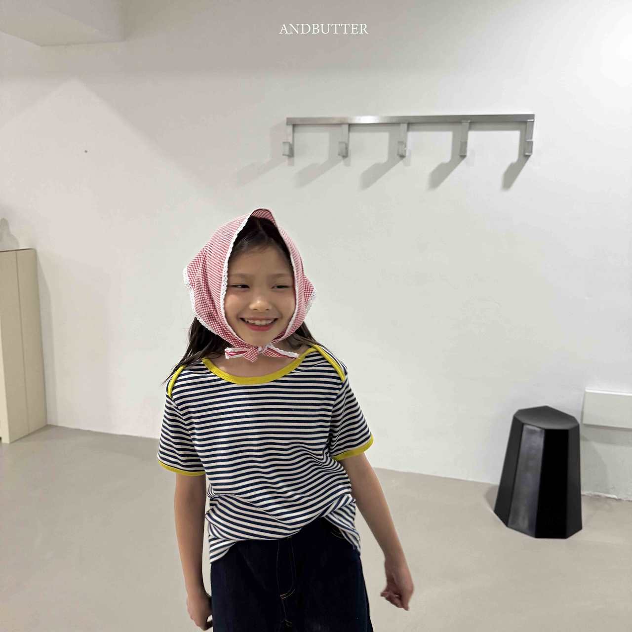 《予約》Boat Neck Mix Tee / andbutter