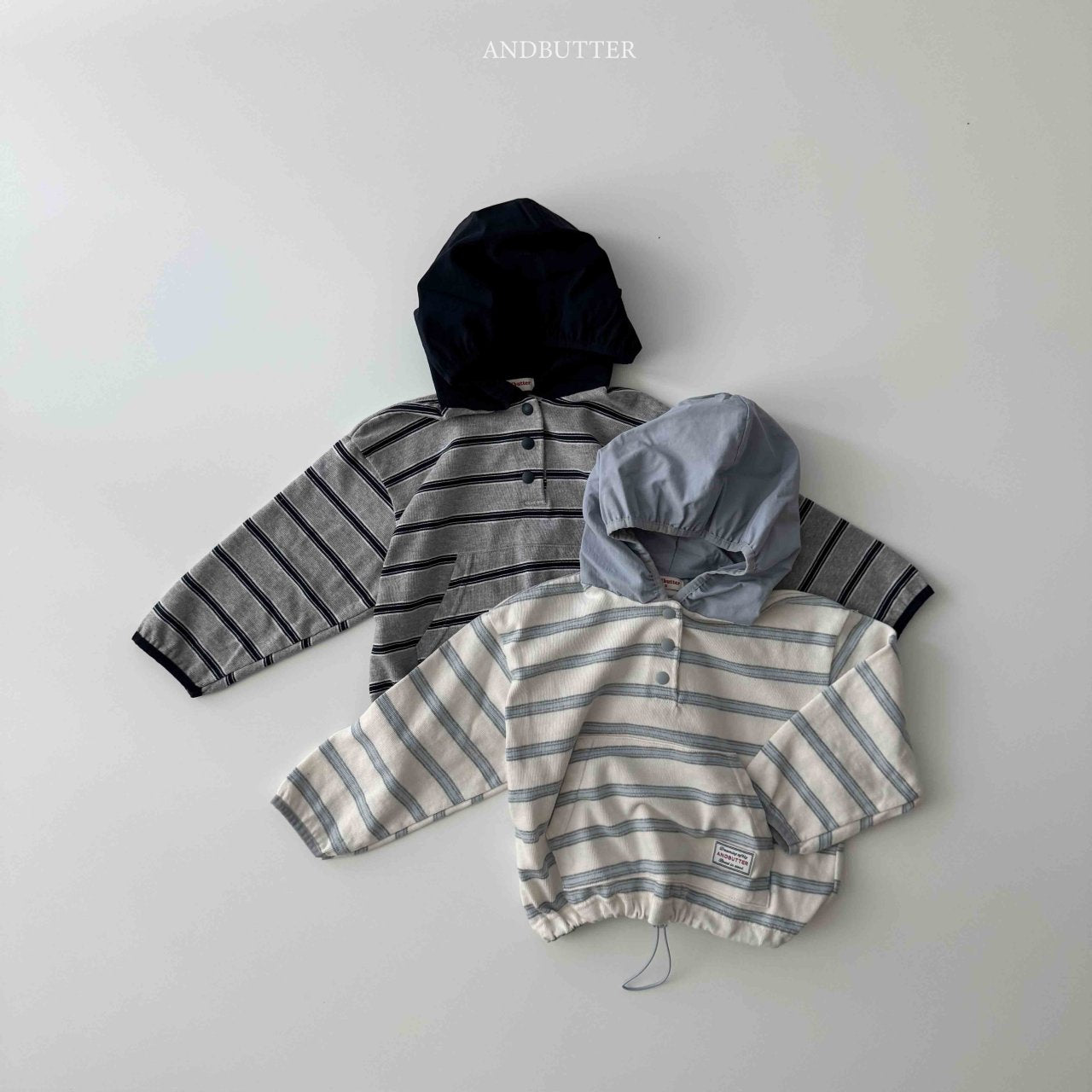 《予約》Today Stripe Hood / andbutter