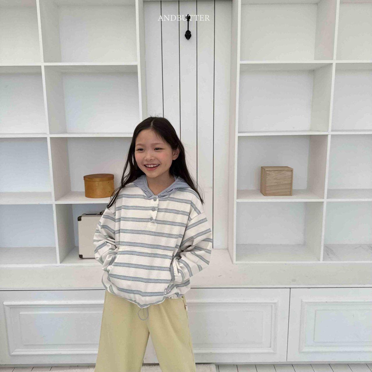 《予約》Today Stripe Hood / andbutter