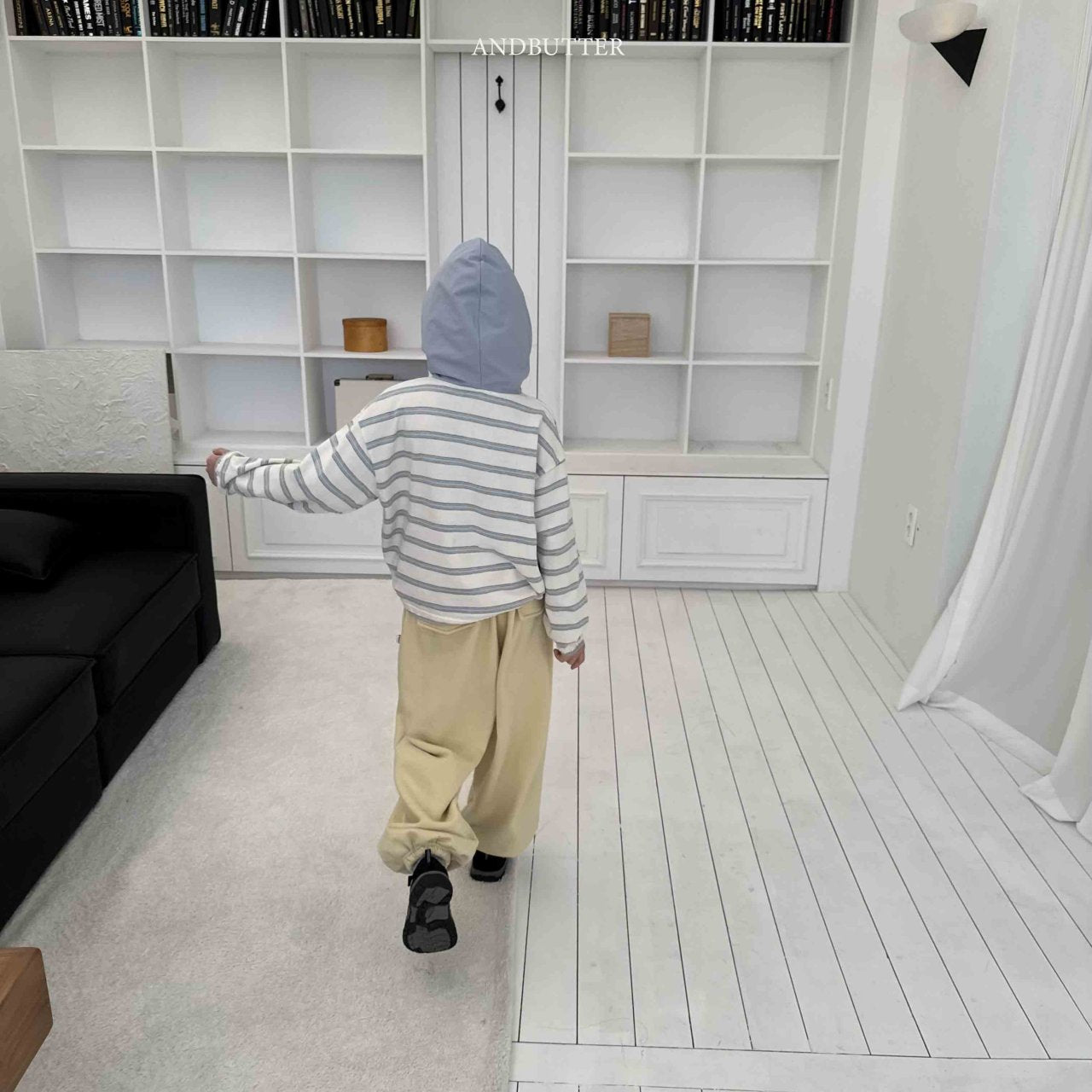 《予約》Today Stripe Hood / andbutter