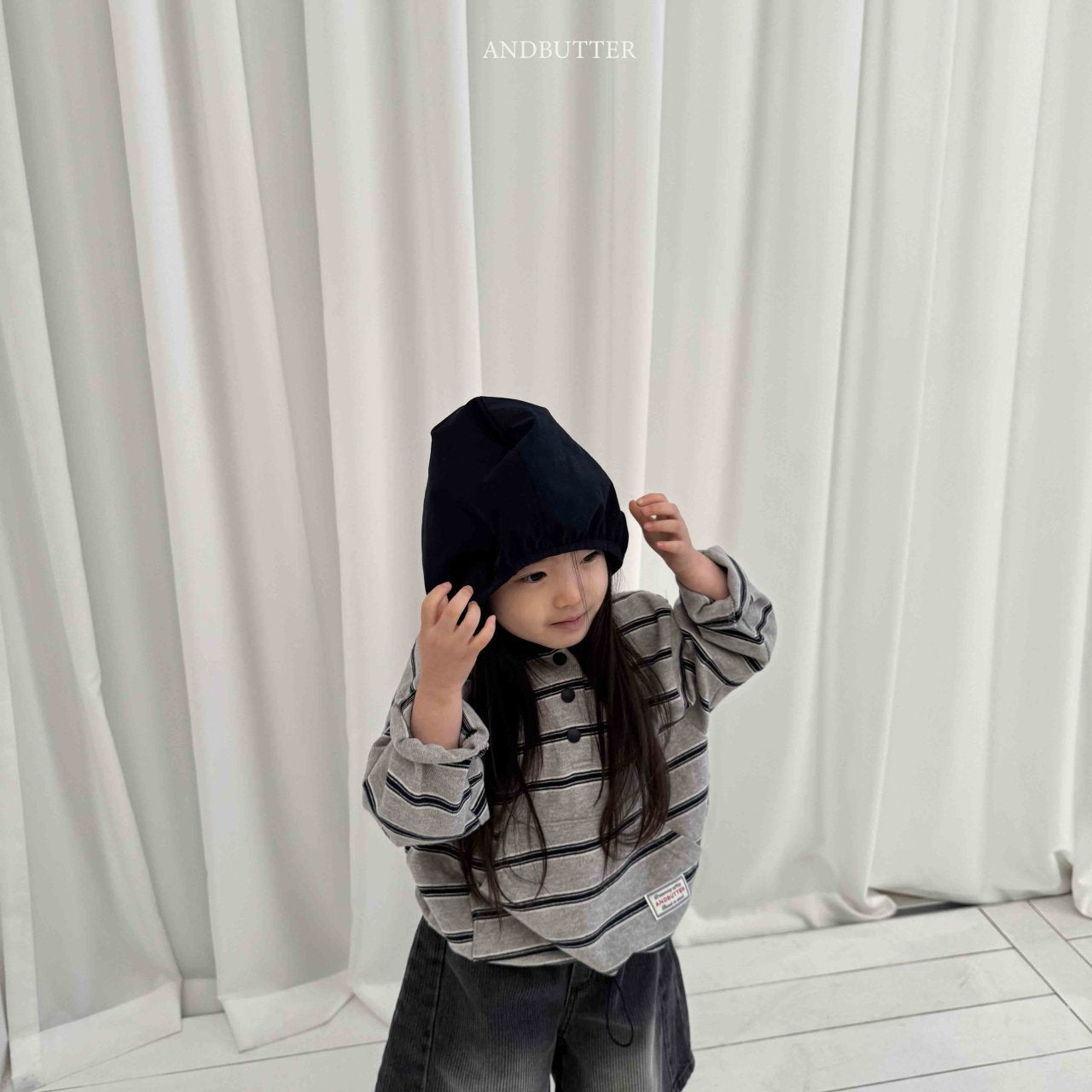 《予約》Today Stripe Hood / andbutter