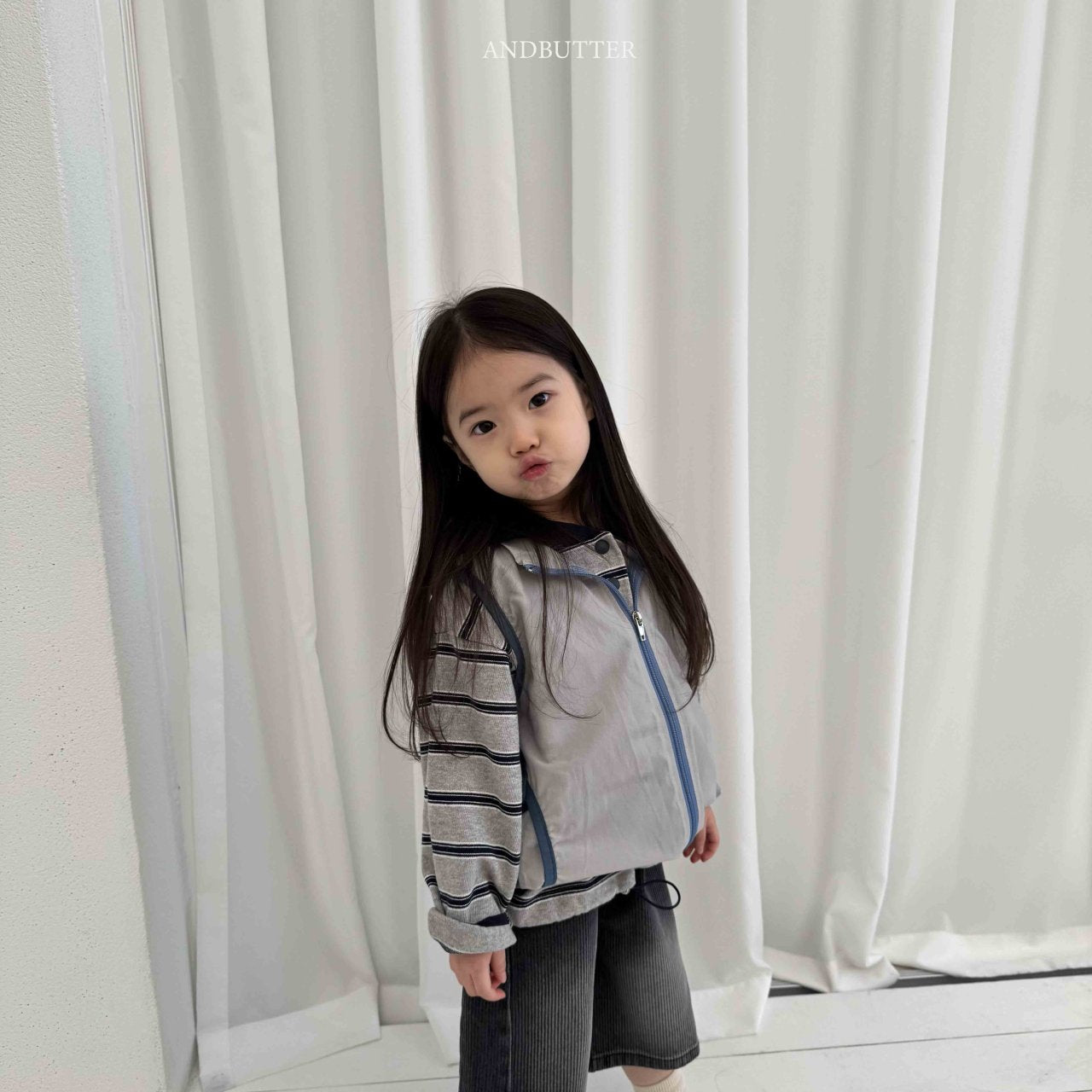 《予約》Today Stripe Hood / andbutter