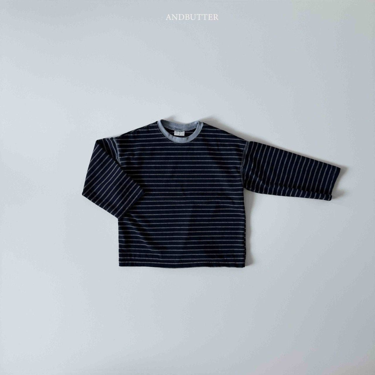 《予約》Classic Stripe Tee / andbutter