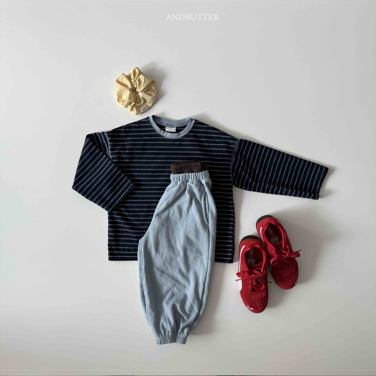 《予約》Classic Stripe Tee / andbutter