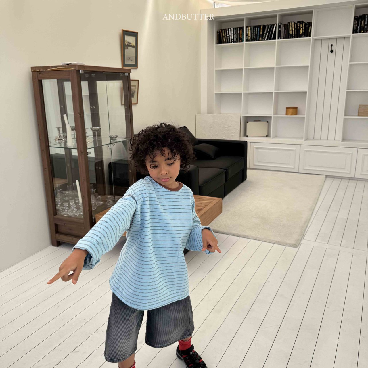 《予約》Classic Stripe Tee / andbutter