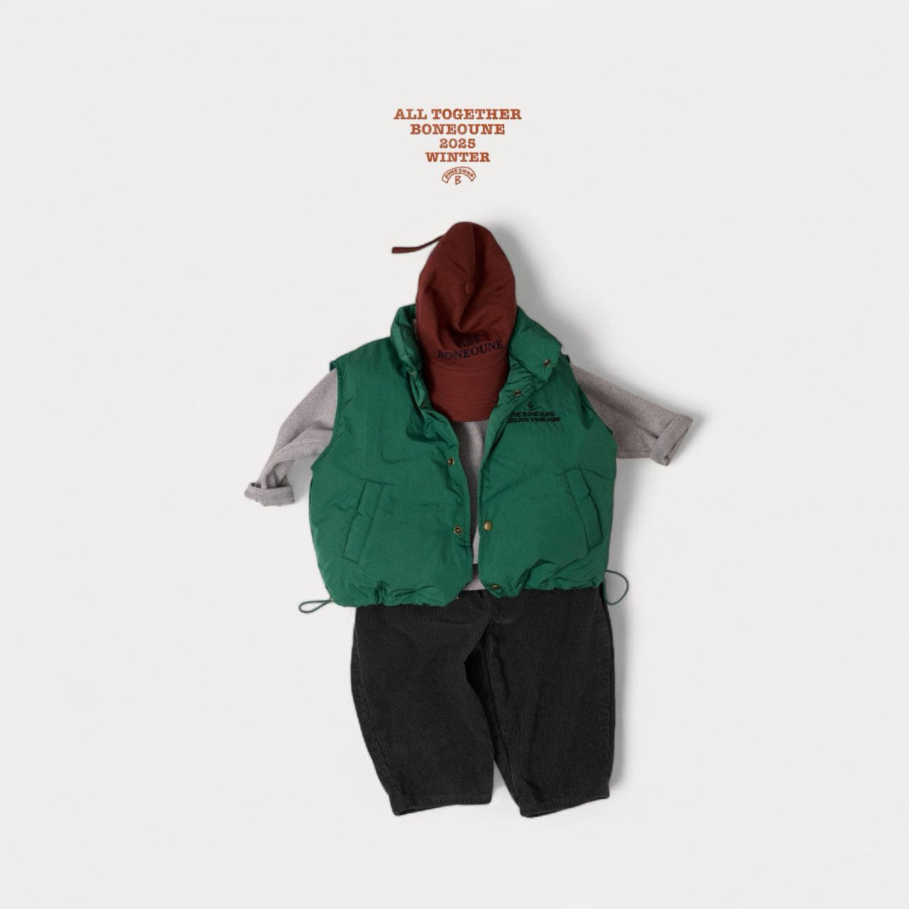 《予約》Duck Down Vest / Boneoune