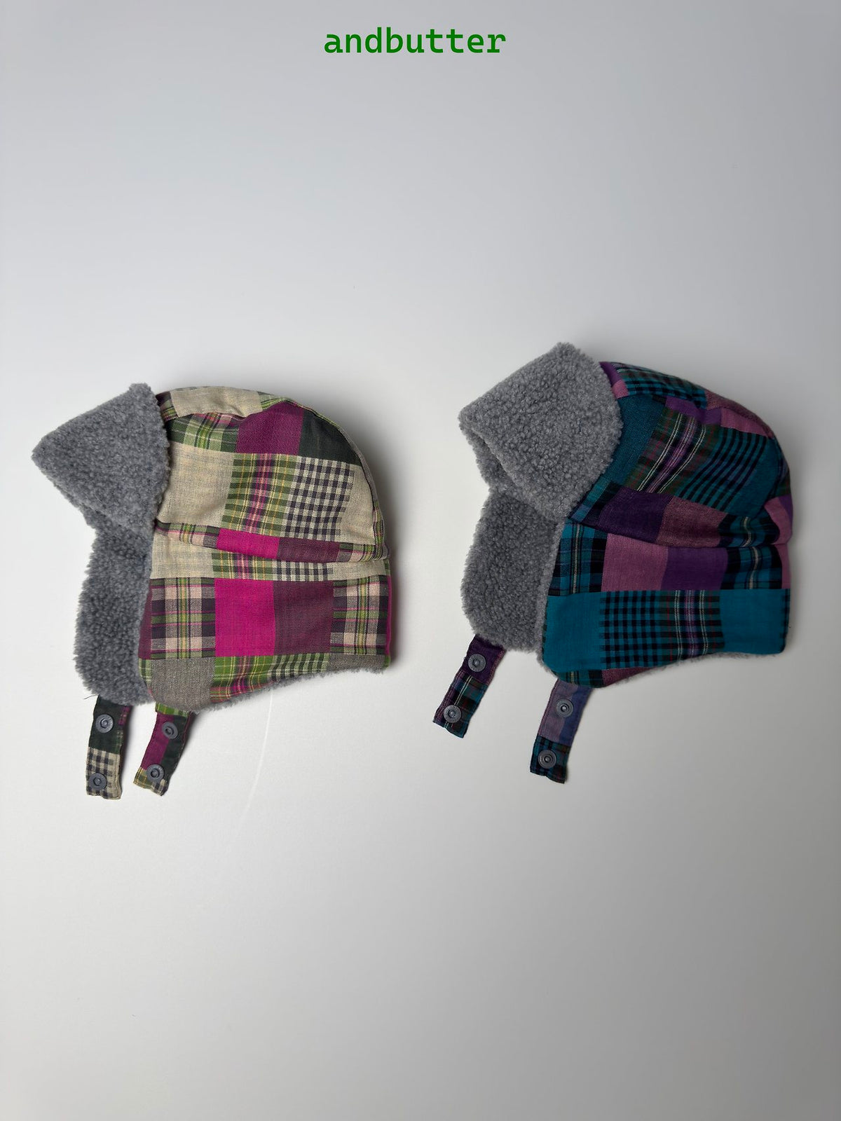 《予約》Mixed Check Flight Cap / ANDBUTTER