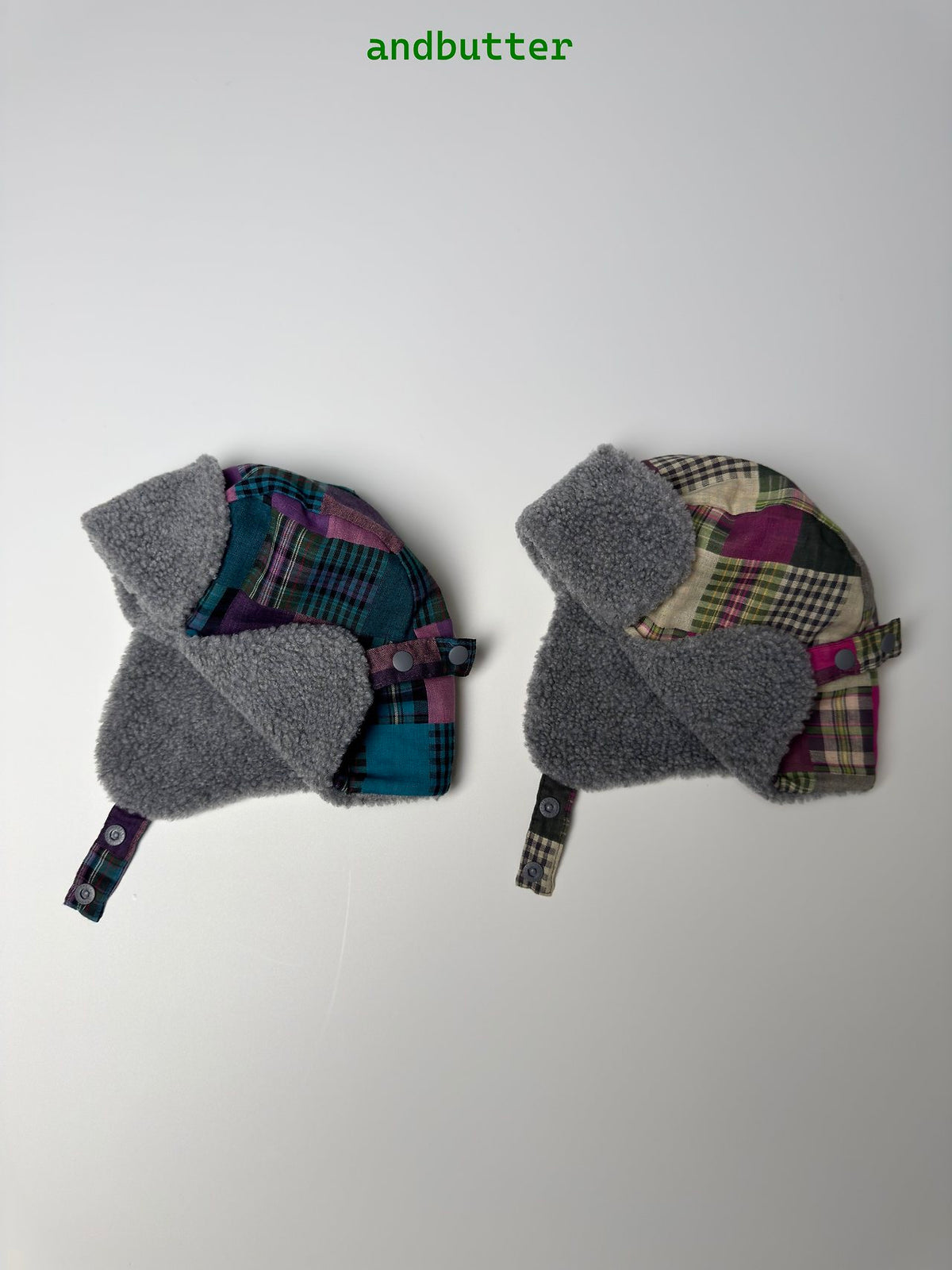 《予約》Mixed Check Flight Cap / ANDBUTTER