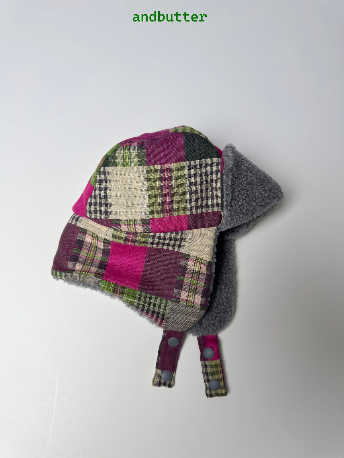 《予約》Mixed Check Flight Cap / ANDBUTTER