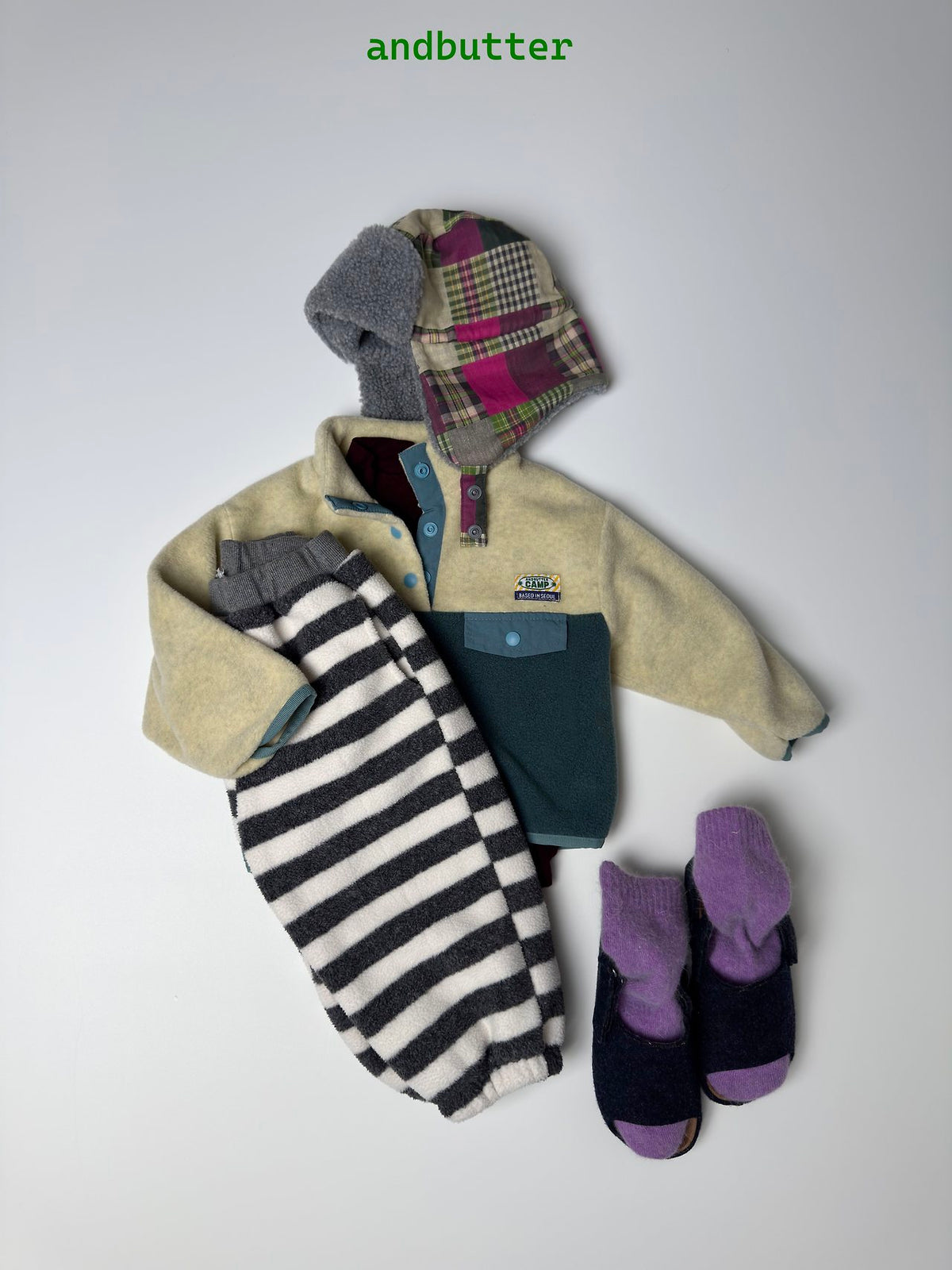 《予約》Mixed Check Flight Cap / ANDBUTTER
