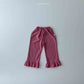 《予約》Frill Bootcut Pants / andbutter