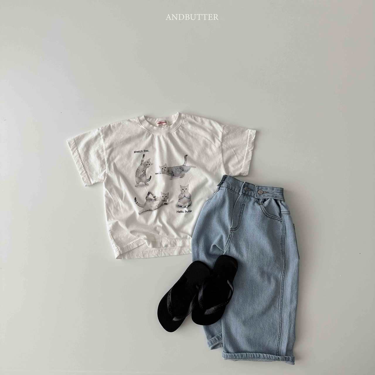 《予約》Hello Cat Tee / andbutter