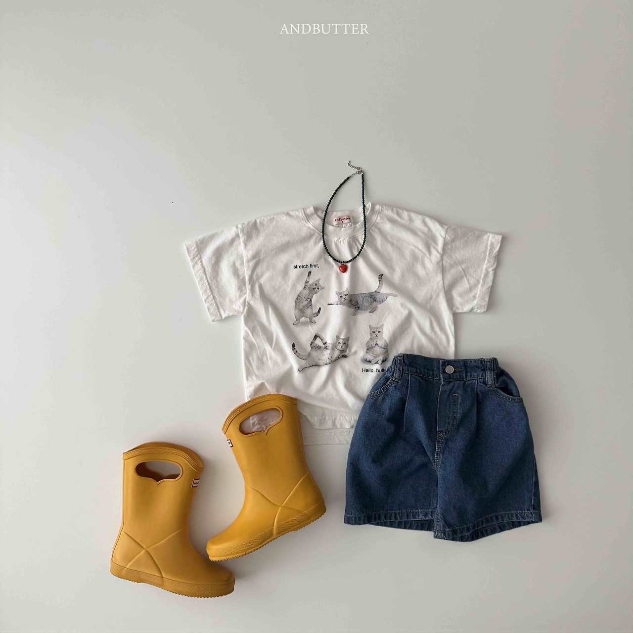 《予約》Hello Cat Tee / andbutter