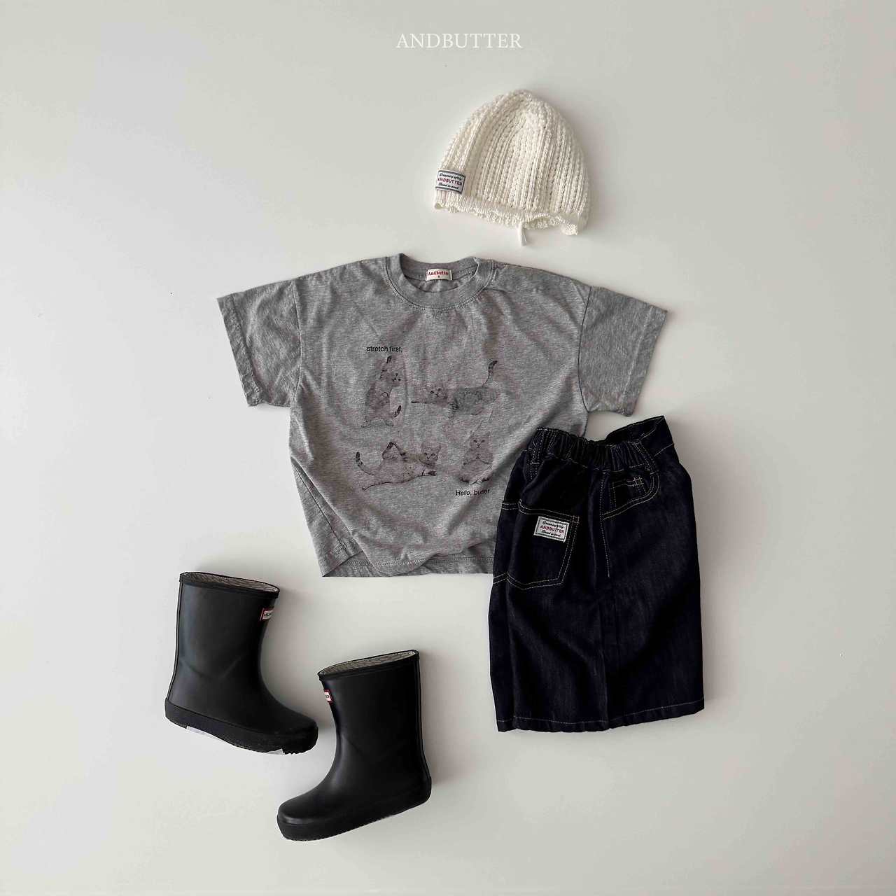 《予約》Hello Cat Tee / andbutter