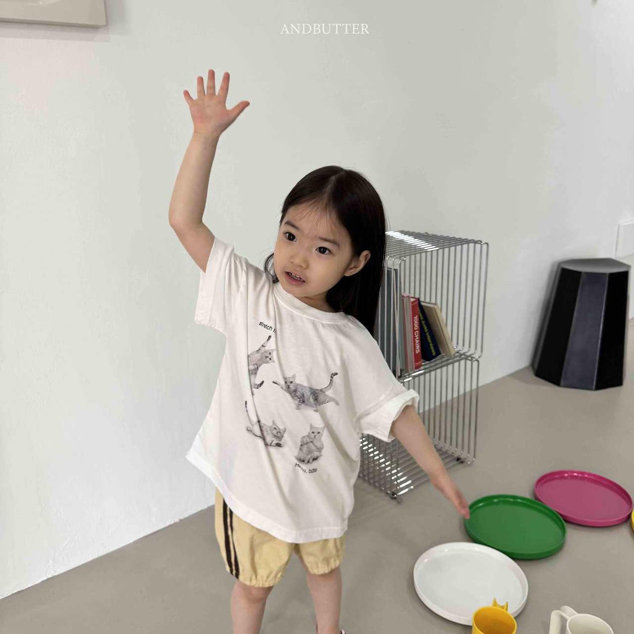 《予約》Hello Cat Tee / andbutter