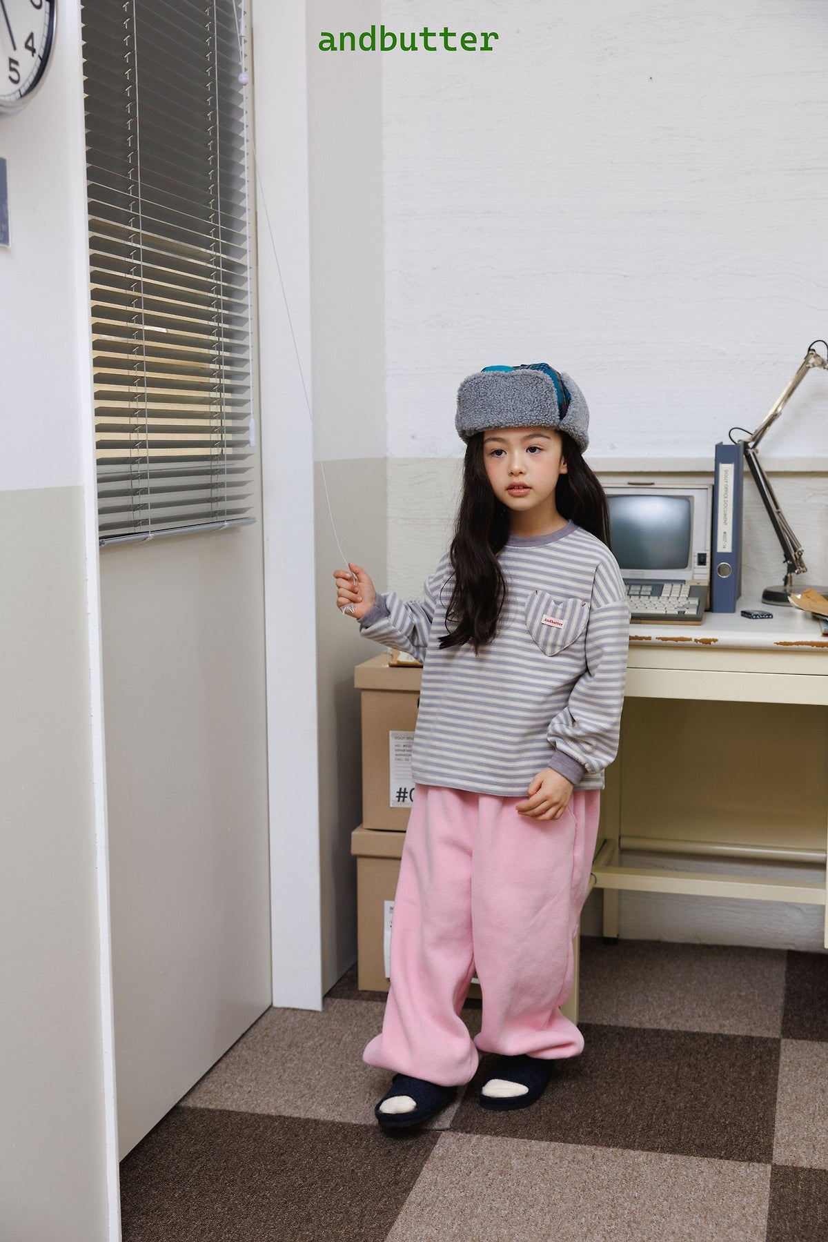 《予約》Mixed Check Flight Cap / ANDBUTTER