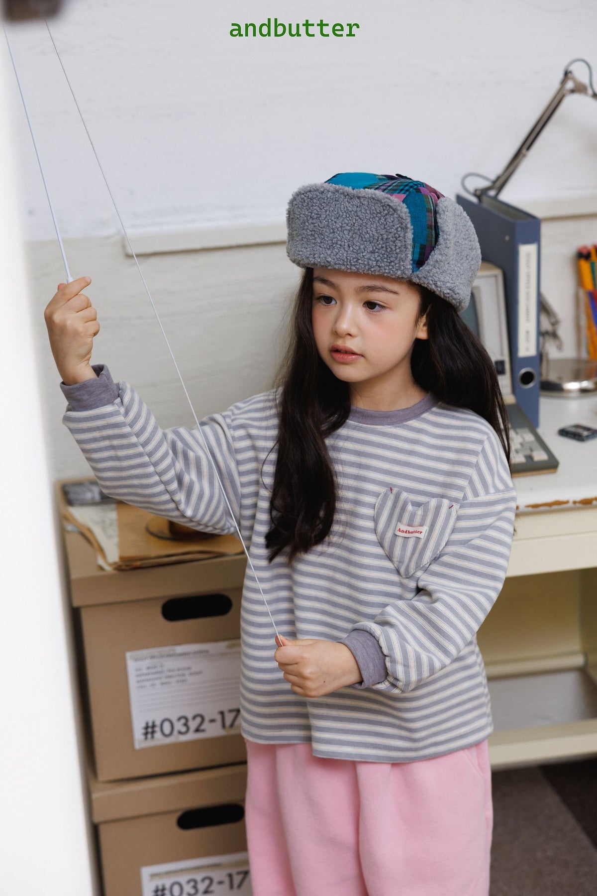 《予約》Mixed Check Flight Cap / ANDBUTTER