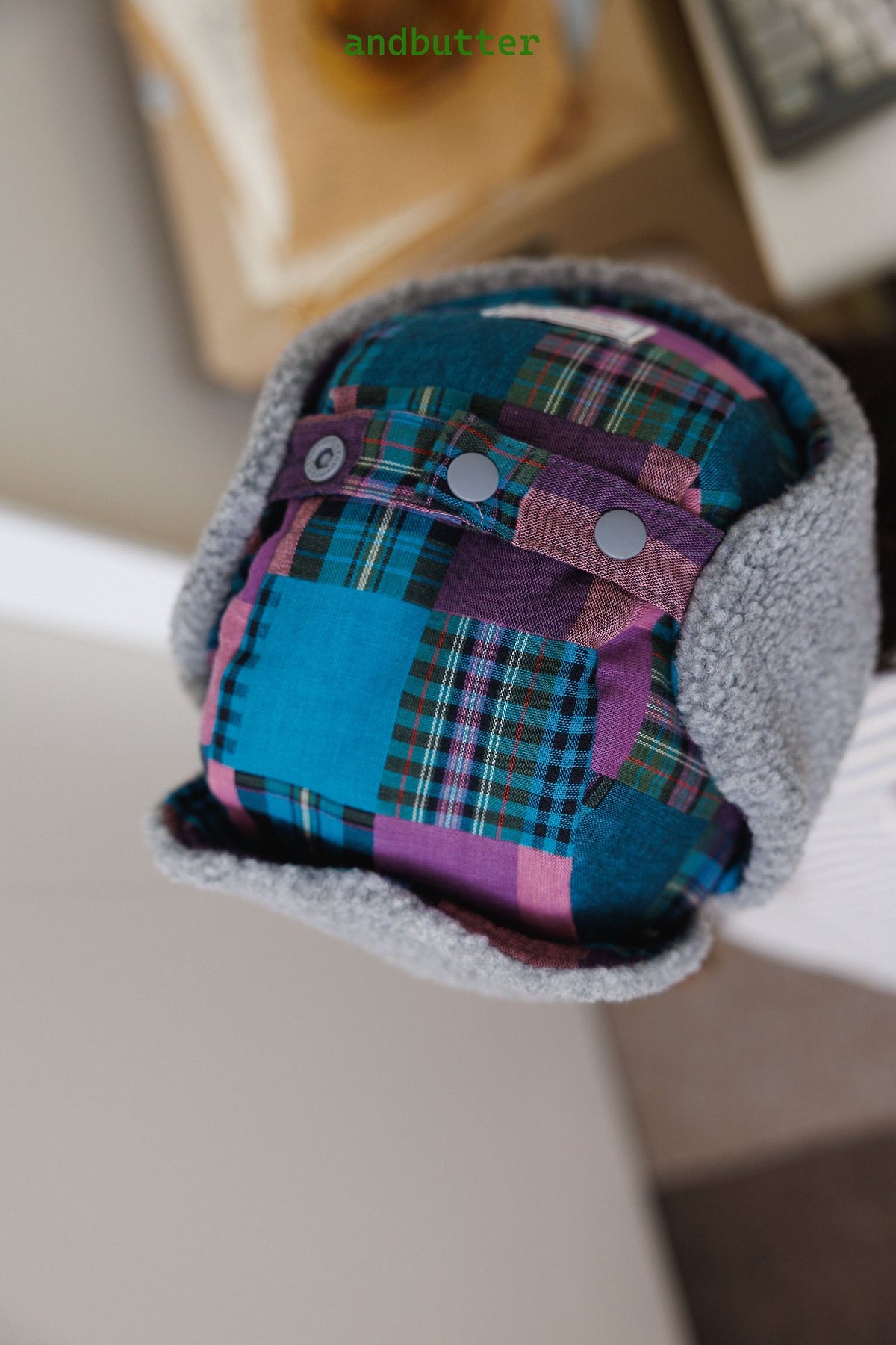 《予約》Mixed Check Flight Cap / ANDBUTTER