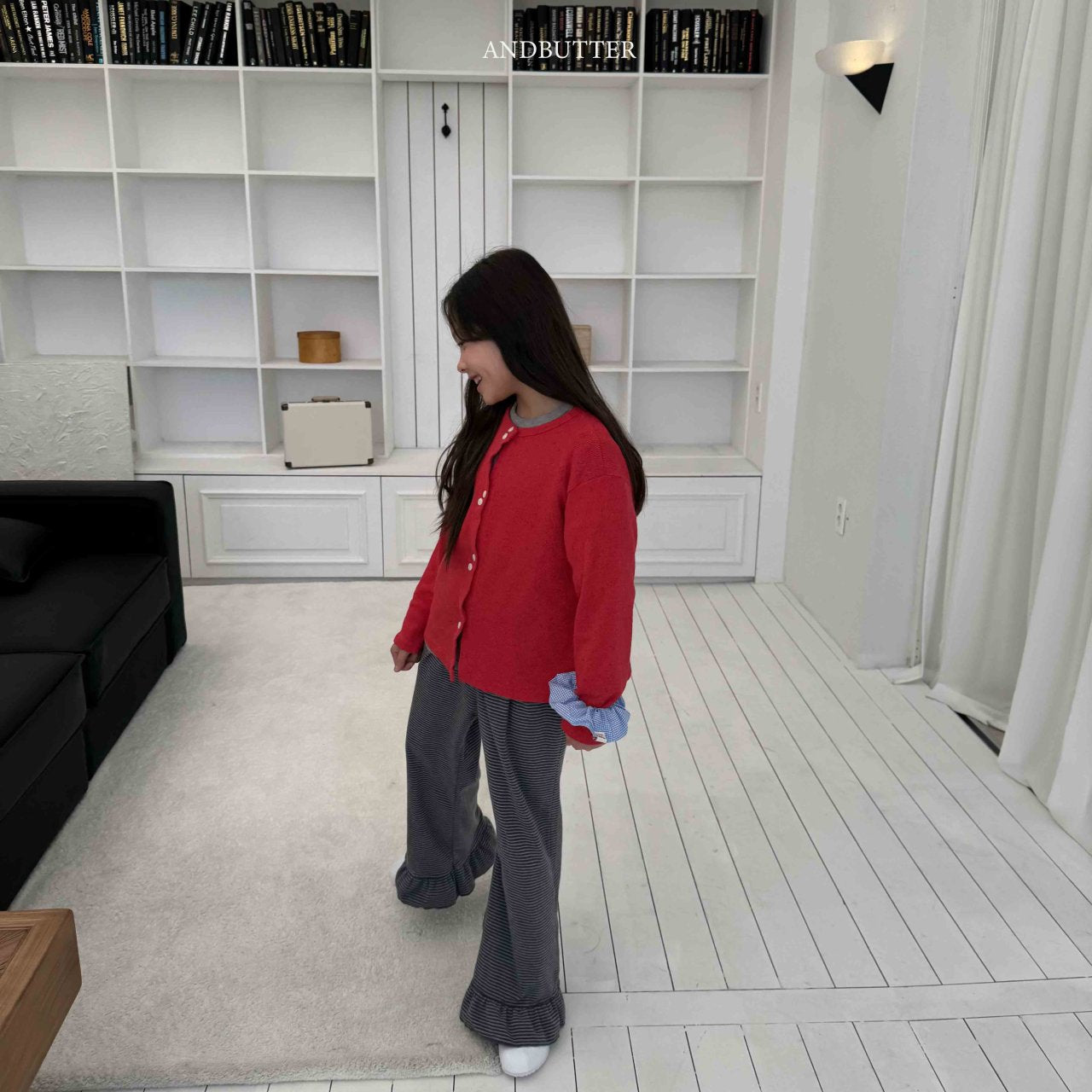 《予約》Frill Bootcut Pants / andbutter