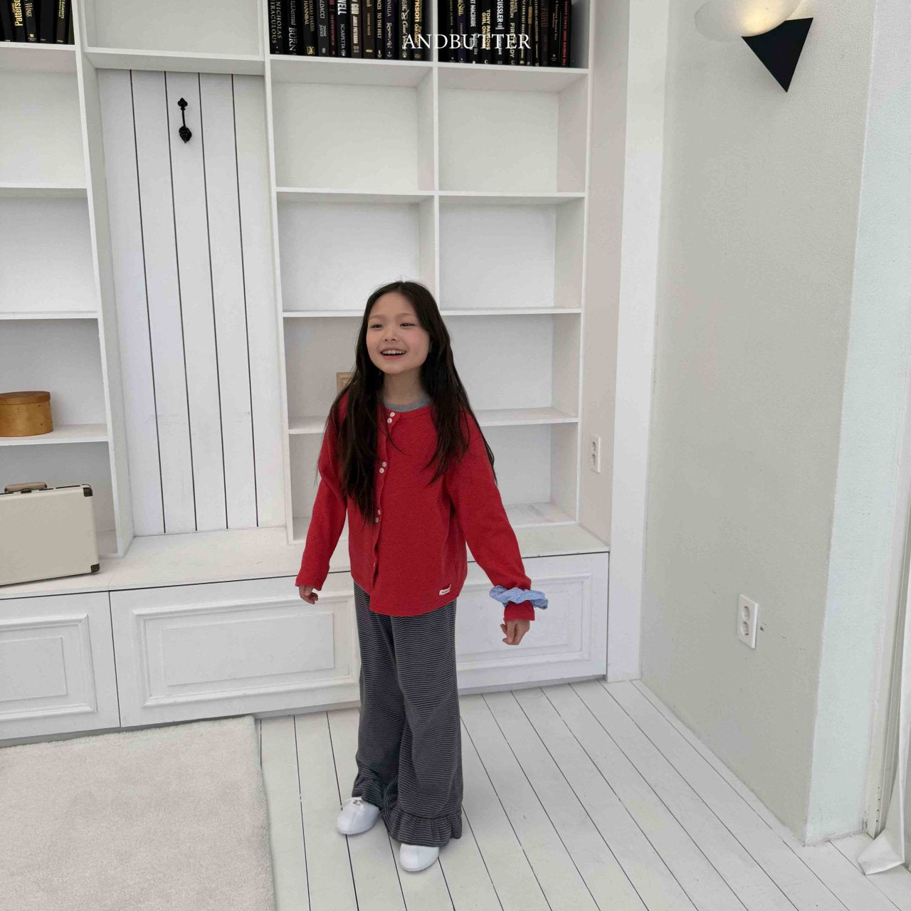 《予約》Frill Bootcut Pants / andbutter