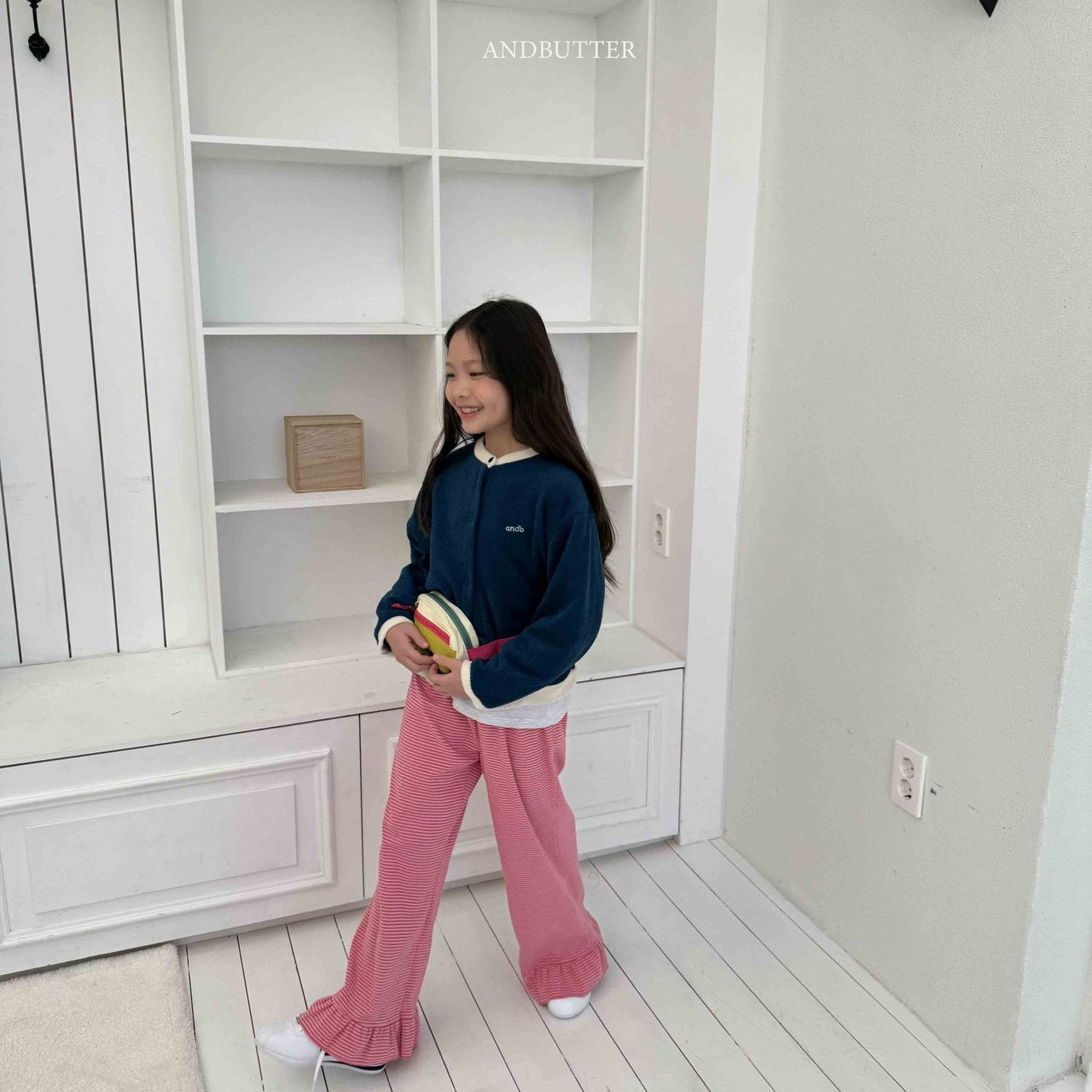 《予約》Frill Bootcut Pants / andbutter