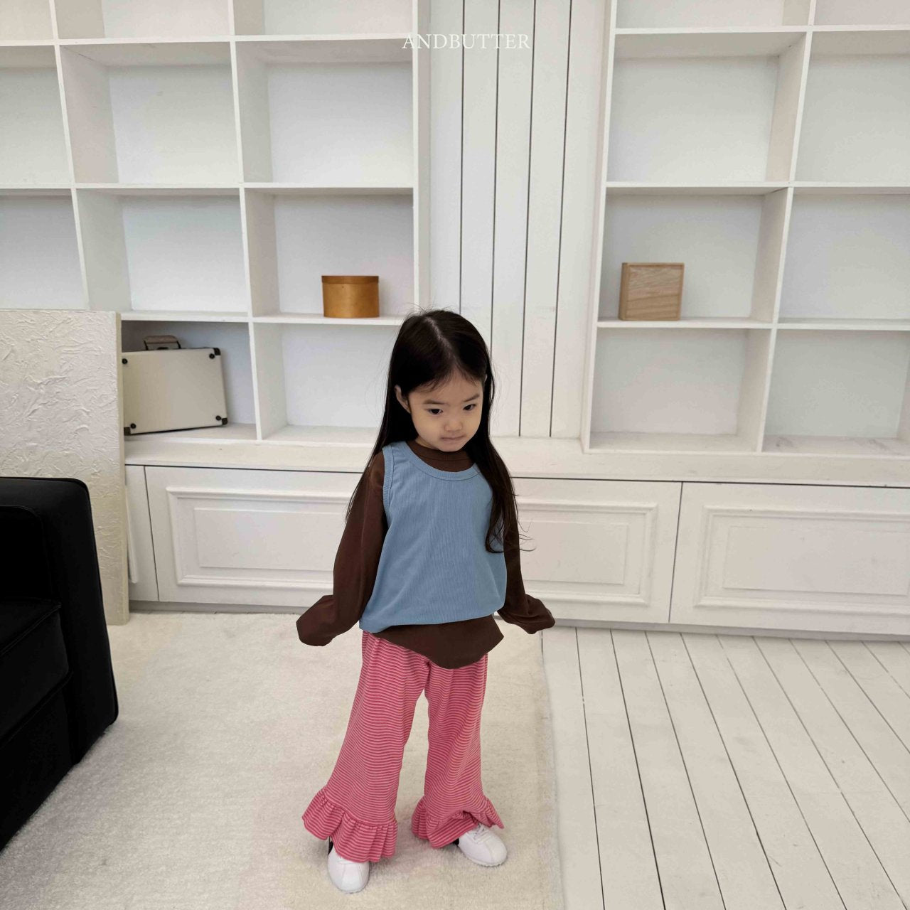 《予約》Frill Bootcut Pants / andbutter