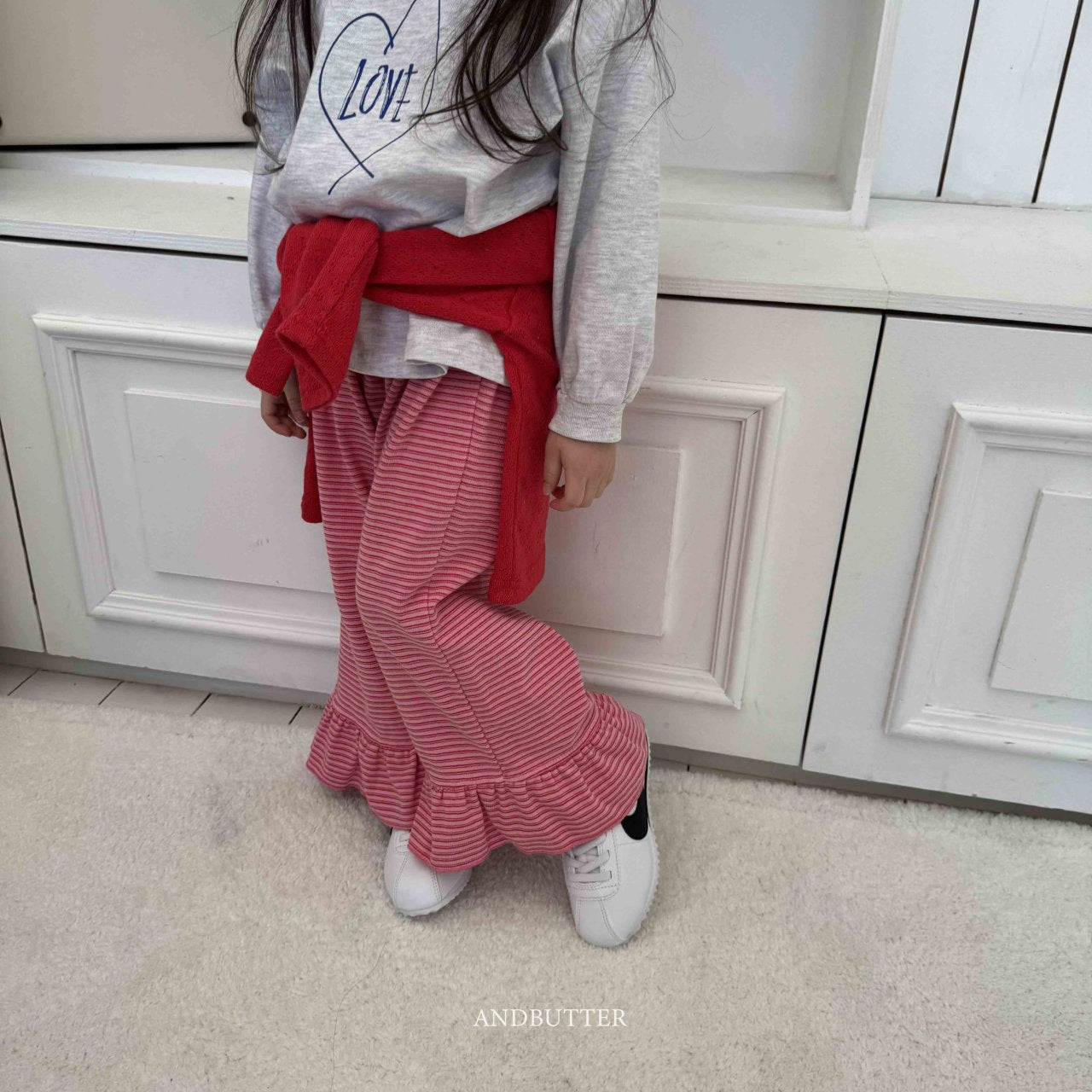 《予約》Frill Bootcut Pants / andbutter