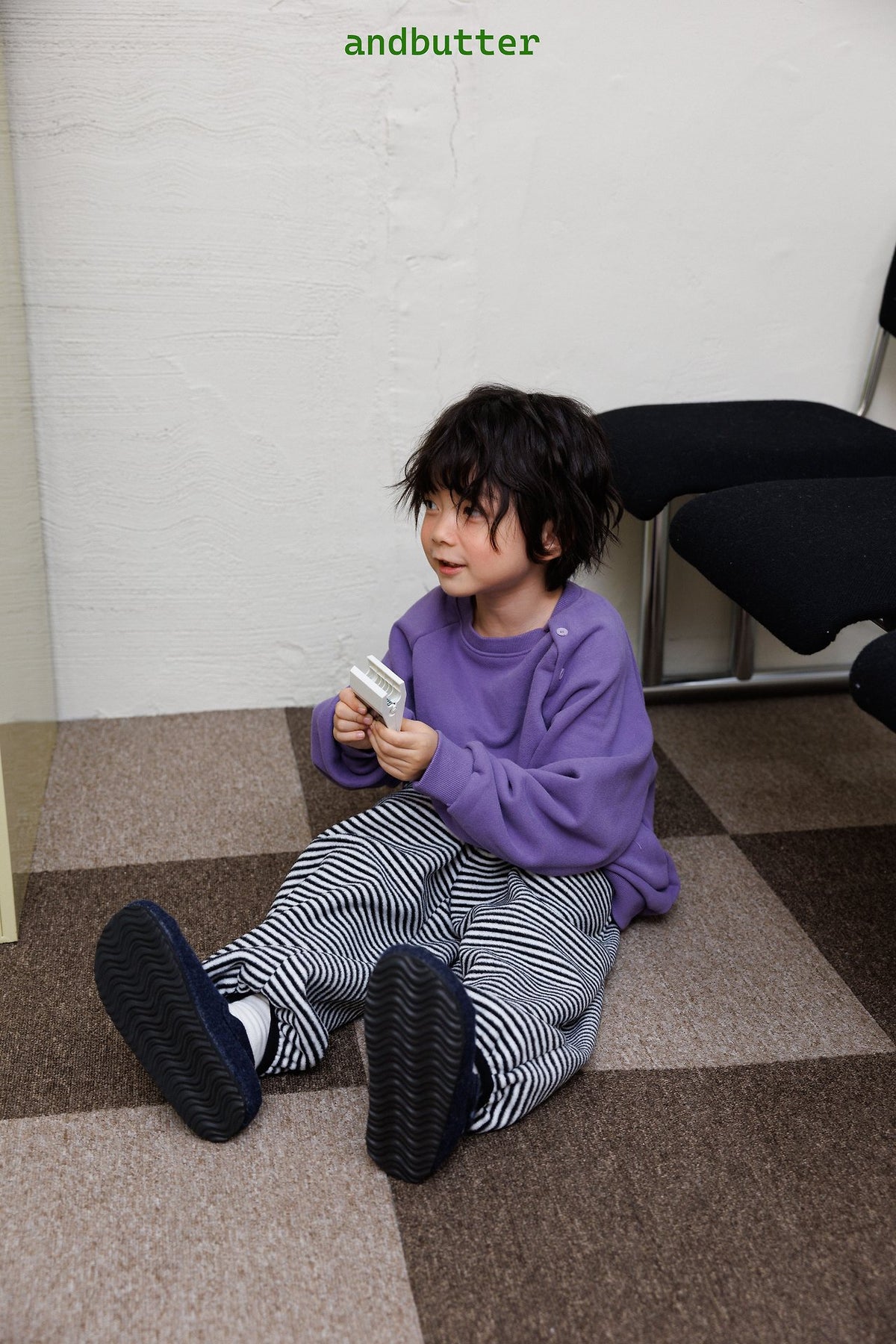 《予約》Button Raglan Sweat / ANDBUTTER