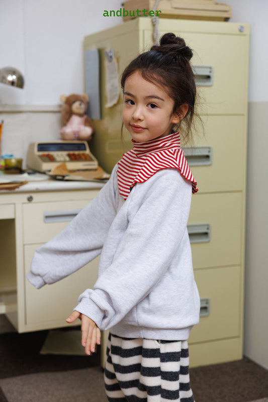《予約》Button Raglan Sweat / ANDBUTTER