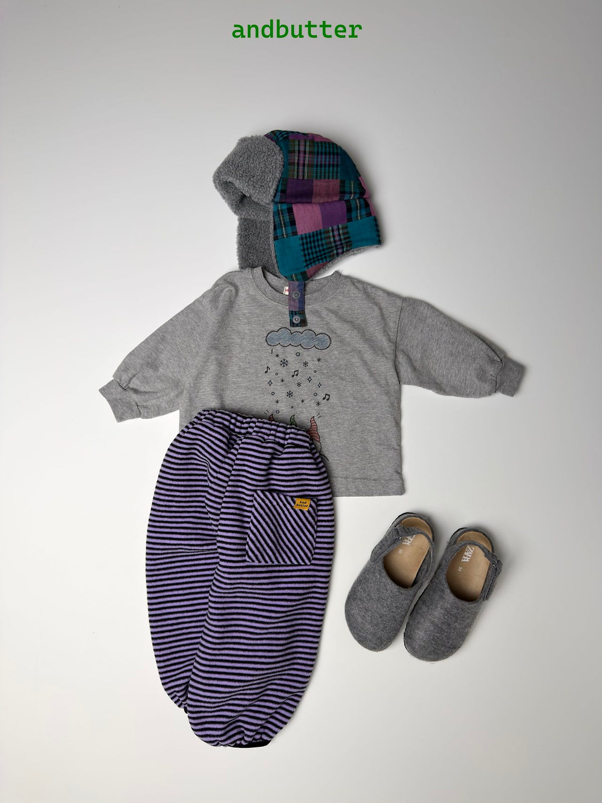 《予約》Grape Pants / ANDBUTTER