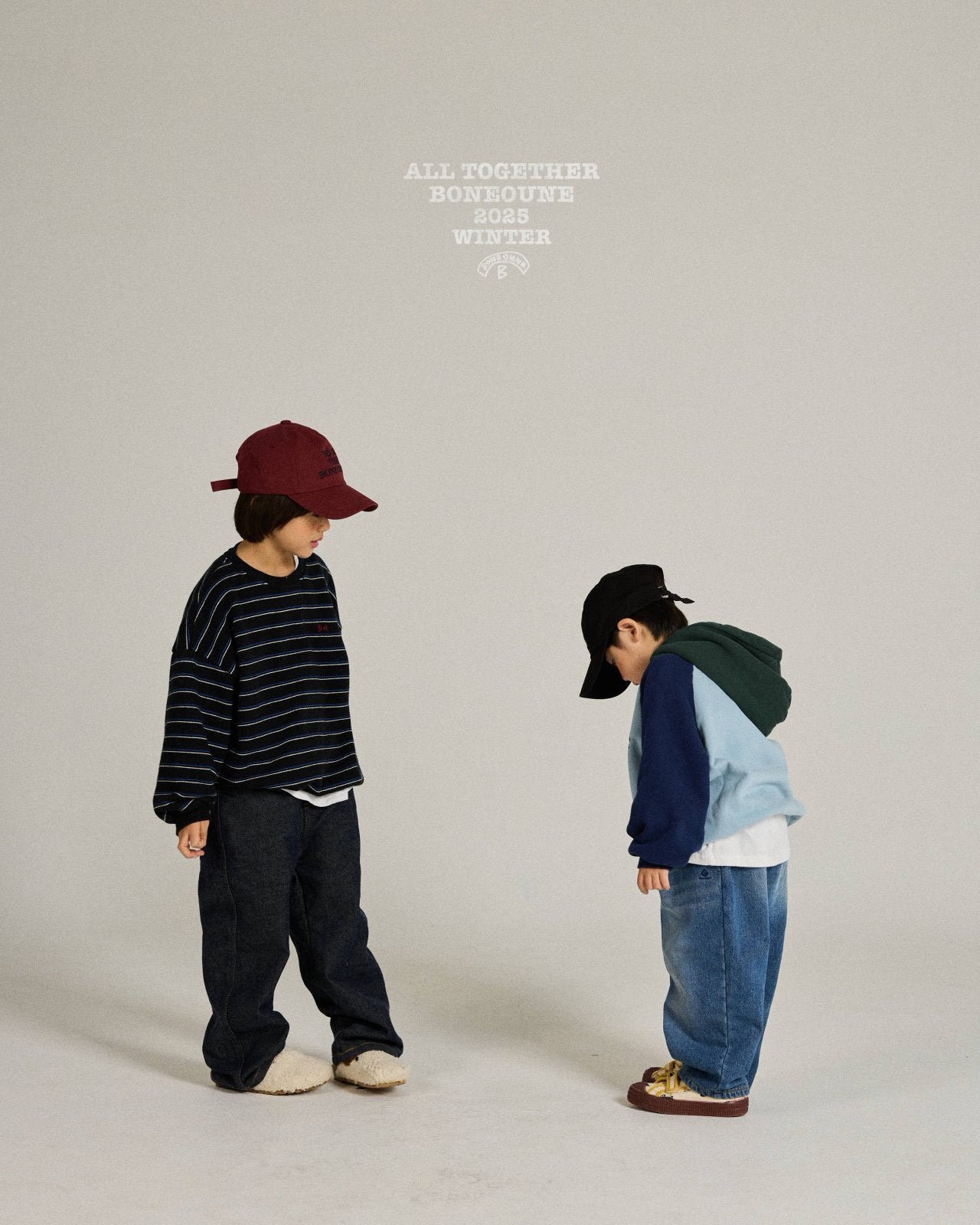 《予約》Tricolor Raglan Hood / Boneoune