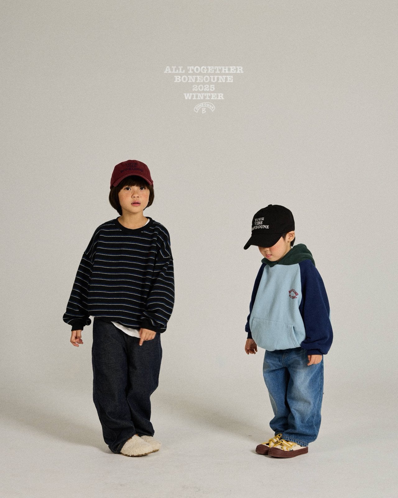 《予約》Tricolor Raglan Hood / Boneoune