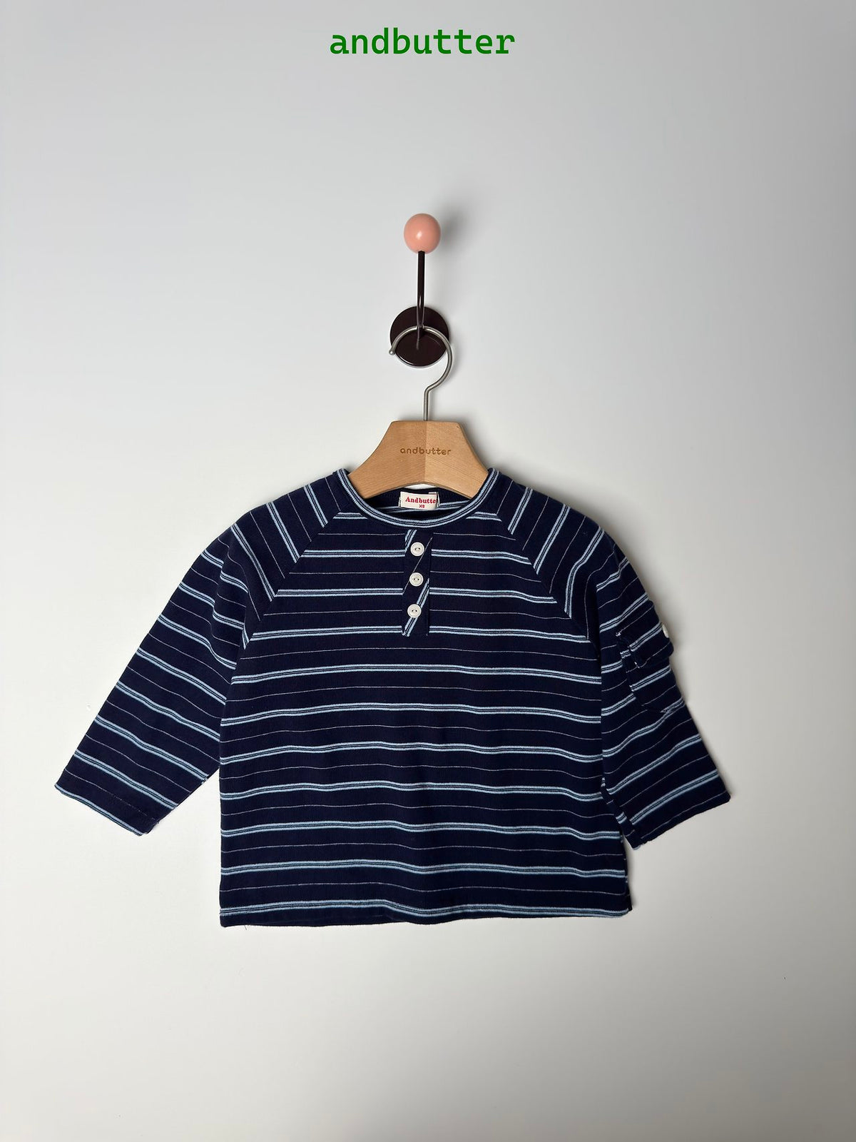 《予約》Flap Stripe Tee / ANDBUTTER