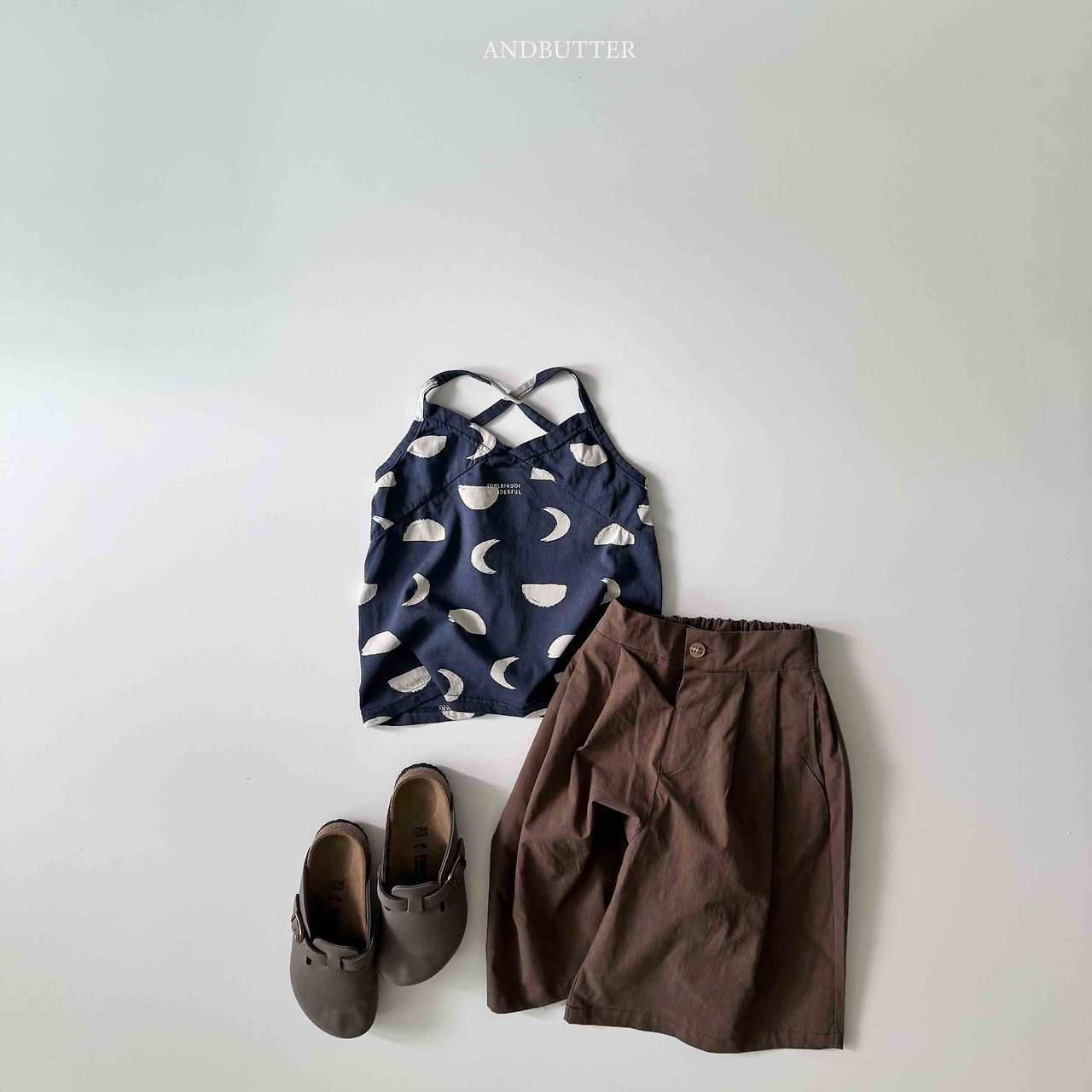 《予約》Moon Line Sleeveless / andbutter