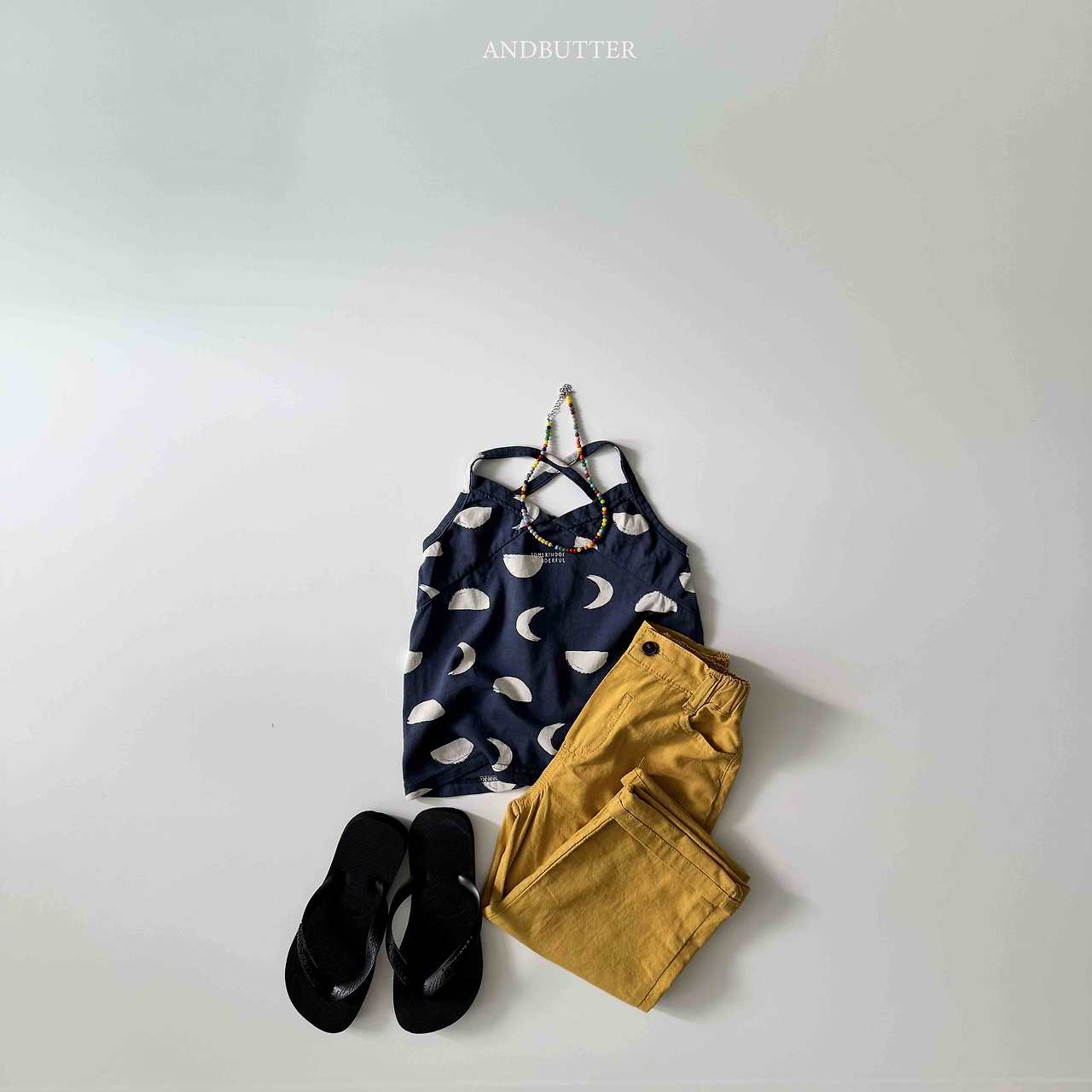 《予約》Moon Line Sleeveless / andbutter