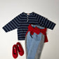 《予約》Flap Stripe Tee / ANDBUTTER