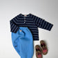 《予約》Flap Stripe Tee / ANDBUTTER
