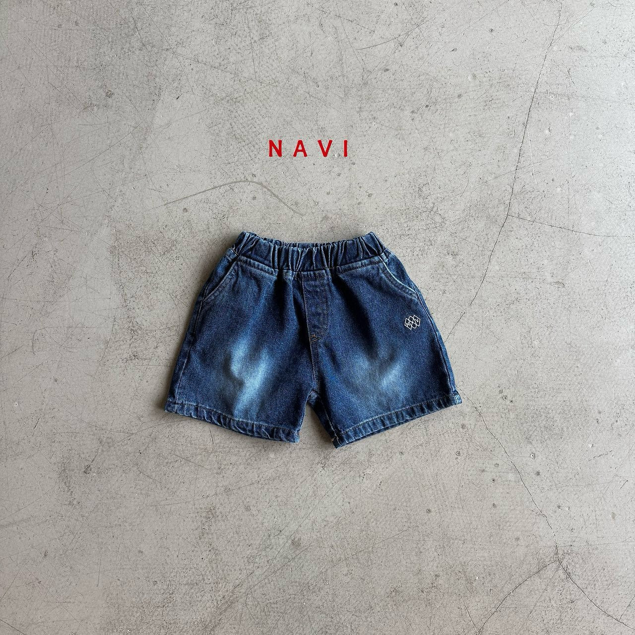 《予約》Half Denim Pants / Navi