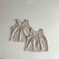 《予約》Natural Button Sleeveless / andbutter