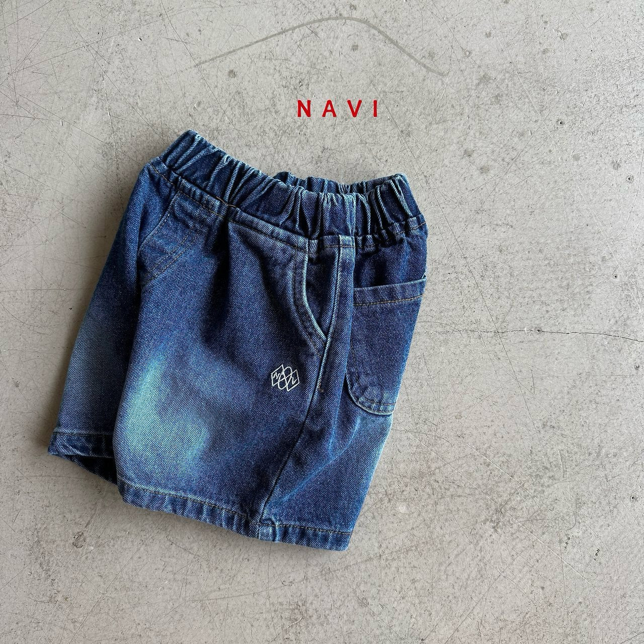 《予約》Half Denim Pants / Navi