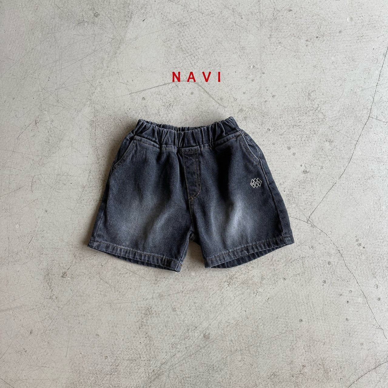 《予約》Half Denim Pants / Navi
