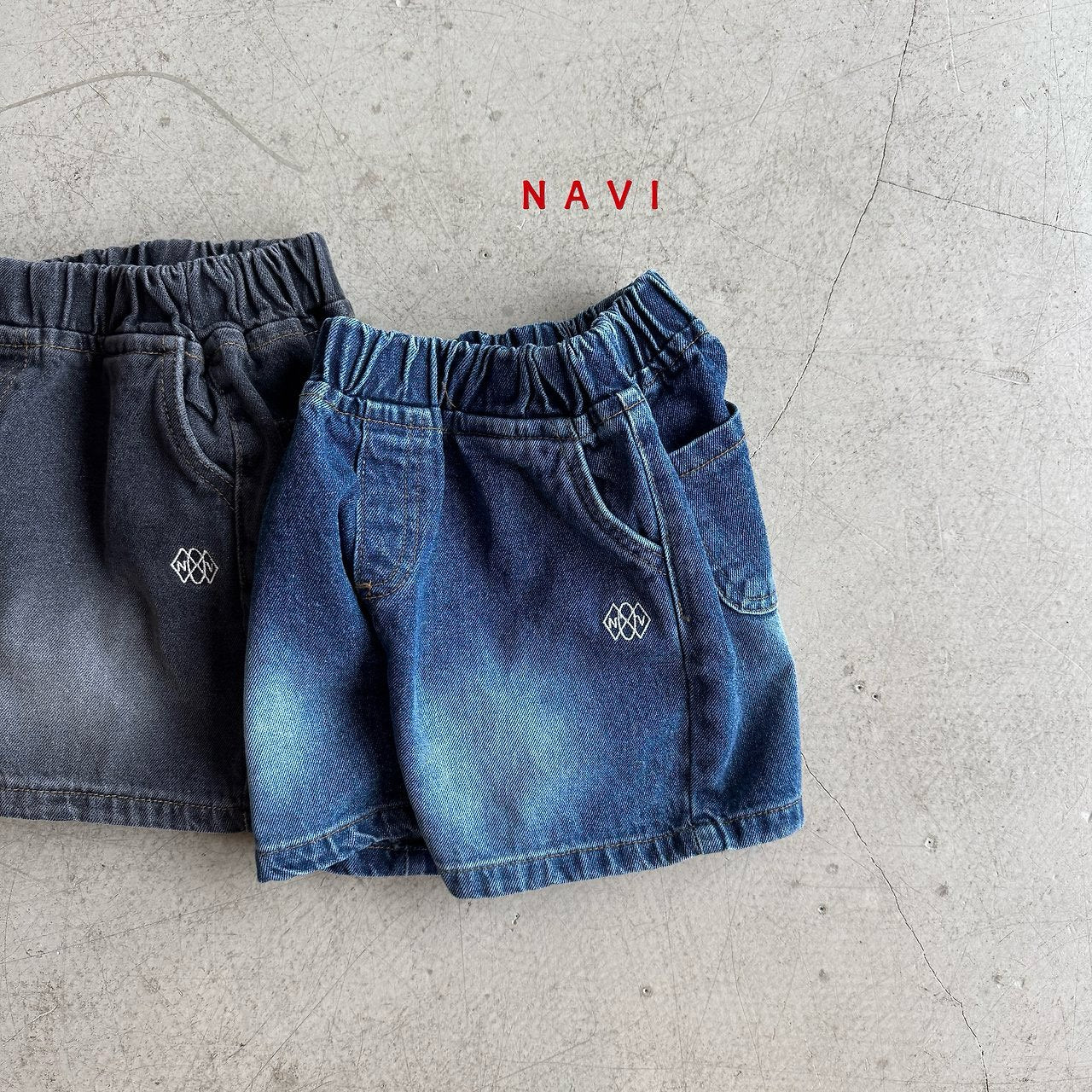 《予約》Half Denim Pants / Navi