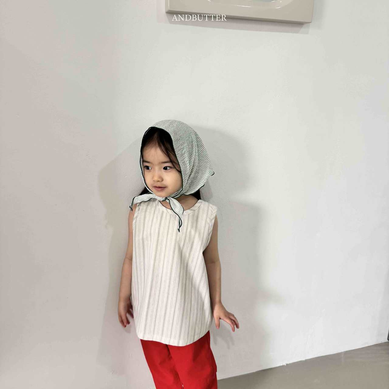 《予約》Natural Button Sleeveless / andbutter